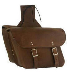 Fox Creek Brown Leather Saddlebags- Biker King